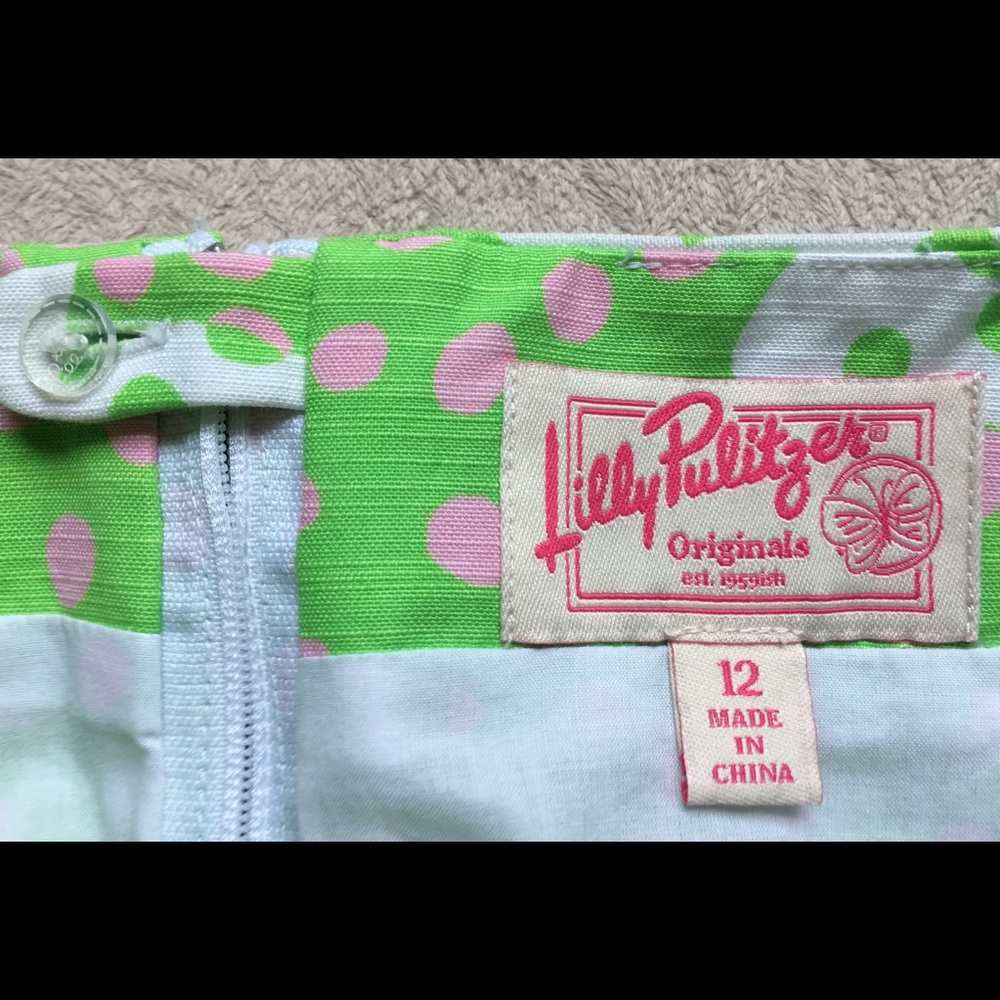 Lilly Pulitzer Not So Crabby Mini Skirt, Size 12 - Picture 8 of 8